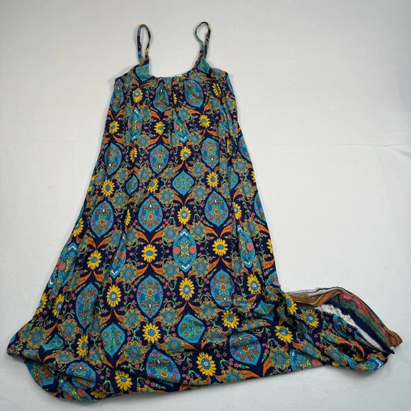 Beacon Cove Dresses & Skirts - Beacan Cove Sleeveless Maxi Dress Womens Size S Multi Colored Print